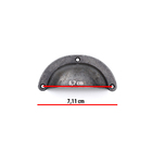 Puxador Concha Colonial Ouro Velho Puxador Cômoda Gaveta 6 Pç