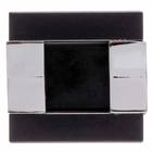 Puxador concha de Alumínio Cromado/Preto Fosco 32 mm cod.253 Pauma