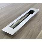 Puxador Concha De Embutir Aço Inox Polido Brilhante 25cm