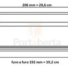 Puxador Concha Dourado Italy Line Il155 Metal 192mm C/ Paraf