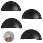 Puxador Concha Grenade Preto Fosco Torralba 64mm 4 Unidades