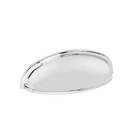 Puxador Concha Lua Cromado 64mm - Puxe Chic