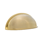 Puxador Concha Nozes 64mm Gold Escovado - Jador