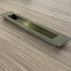 Puxador Concha Para Porta De Correr Inox Ouro Velho Antique 1