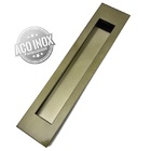 Puxador Concha Para Porta De Correr Inox Ouro Velho Antique 6