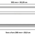 Puxador Concha Preto Fosco Italy Line Il155 Metal 288mm