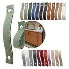 Puxador Costurado Full Gaveta Porta Móveis Textura De Couro S