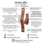 Puxador Costurado Full Gaveta Porta Móveis Textura De Couro S