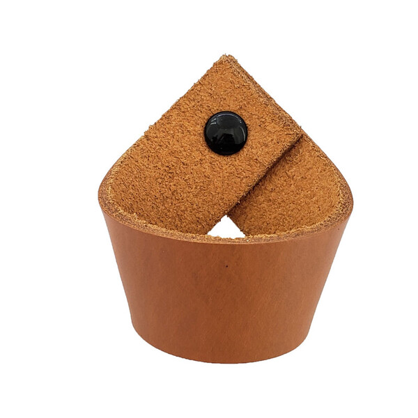 Puxador Coxi Parafuso - Couro Legítimo Marrom Parafuso:preto