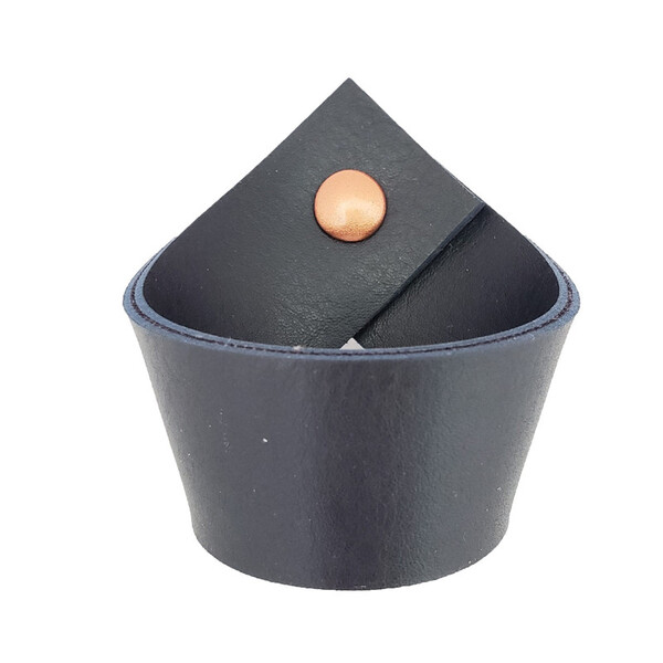 Puxador Coxi Parafuso - Textura De Couro Azul Marinho - Paraf