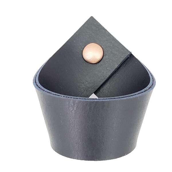 Puxador Coxi Parafuso - Textura De Couro Azul Marinho - Paraf