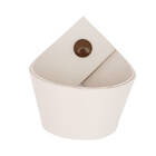 Puxador Coxi Parafuso - Textura De Couro Creme - Parafuso Mar