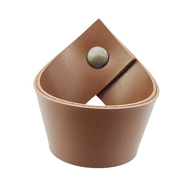 Puxador Coxi Parafuso - Textura De Couro Marrom - Parafuso Ou