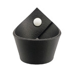 Puxador Coxi Parafuso - Textura De Couro Preto - Parafuso Bra