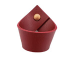 Puxador Coxi Parafuso - Textura De Couro Vermelho - Parafuso