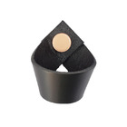 Puxador Coxi Tampa - Couro Legítimo Preto - Tampa Rose Gold