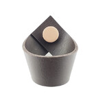 Puxador Coxi Tampa - Textura De Couro Marrom Escuro - Tampa R