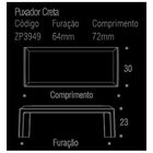Puxador Creta Vecchio Cobre 64mm Zen Zp3949