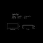 Puxador Creta Zen Gold Dourado Brilhante 64 Mm Zp3949.a00