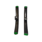 Puxador Curvo Com 1 Furo 27cm Para Porta De Vidro E Portão -