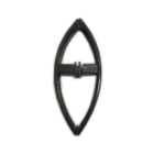 Puxador Curvo Com 1 Furo 27cm Para Porta De Vidro E Portão -