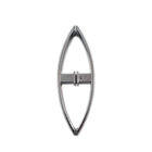 Puxador Curvo Com 1 Furo 27cm Para Porta De Vidro E Portão -