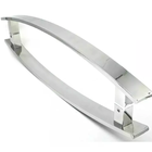 Puxador Curvo Para Porta Pivotante 1,2 Metros Madeira E Vidro