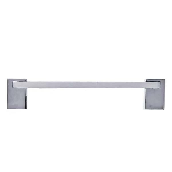 Puxador de Alumínio Cromado/Cromado Acetinado 128 mm cod.227 Pauma