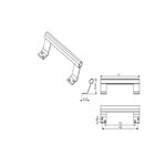 Puxador De Aluminio Alca Alumifix Pux-006 Porta Correr Branco