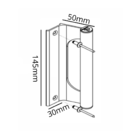 Puxador De Aluminio Buzio Porta Portao Correr Fosco 145mm