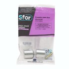 Puxador de Alumínio para Box 22mm Cromado Sfor