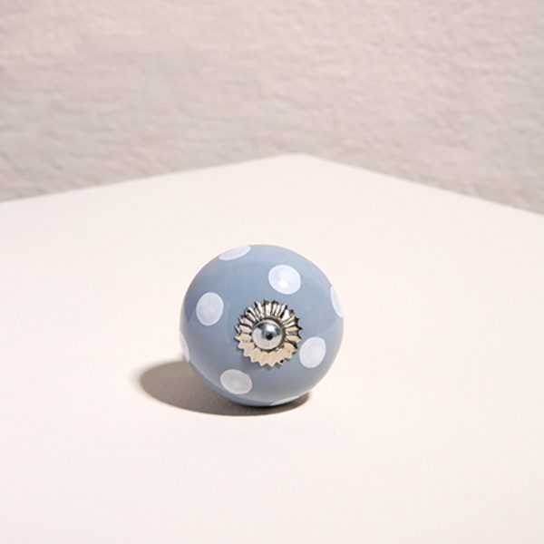 Puxador De Cerâmica Póa Cinza Escuro