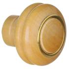 Puxador de Madeira Marfim 1 furo 37 mm Zamar