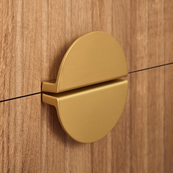 Puxador de Móvel Alumínio Dourado Escovado 64mm 2 Peças Celian Inspire