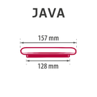 Puxador de Móvel Alumínio Prata Escovado 128mm 1 Peça Java Inspire