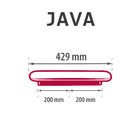 Puxador de Móvel Alumínio Prata Escovado 400mm 1 Peça Java Inspire