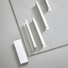 Puxador de Móvel Alumínio Prata Escovado 96mm 1 Peça Lívio Inspire