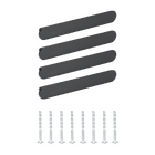 Puxador de Móvel Alumínio Preto 128mm 4 Peças Java Inspire
