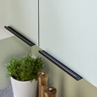 Puxador de Móvel Alumínio Preto 128mm 1 Peça Lívio Inspire