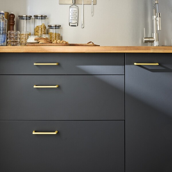 Puxador de Móvel Zamac Dourado Escovado 128mm 4 Peças Willy Inspire