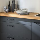 Puxador de Móvel Zamac Preto 128mm 1 Peça Sasha Inspire