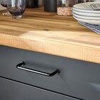 Puxador de Móvel Zamac Preto 96mm 1 Peça Sasha Inspire