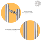 Puxador De Porta 120cm X 38mm Alumínio Cromado