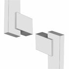 Puxador de Porta 40cm Aço Inox Prata Alto Brilho Chronos