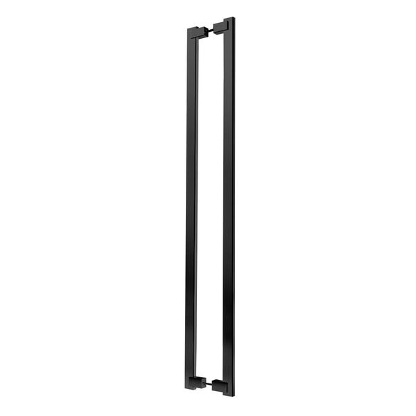 Puxador de Porta 40cm Aço Inox Preto Fosco Chronos