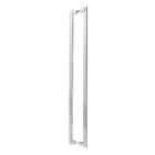 Puxador de Porta 80cm Aço Inox Prata Alto Brilho Chronos