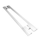 Puxador de Porta 80cm Aço Inox Prata Alto Brilho Zeus