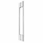 Puxador de Porta 80cm Aço Inox Prata Alto Brilho Zeus