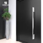 Puxador de Porta 80cm Aço Inox Prata Alto Brilho Zeus