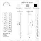 Puxador de Porta 80cm Aço Inox Preto Fosco Chronos